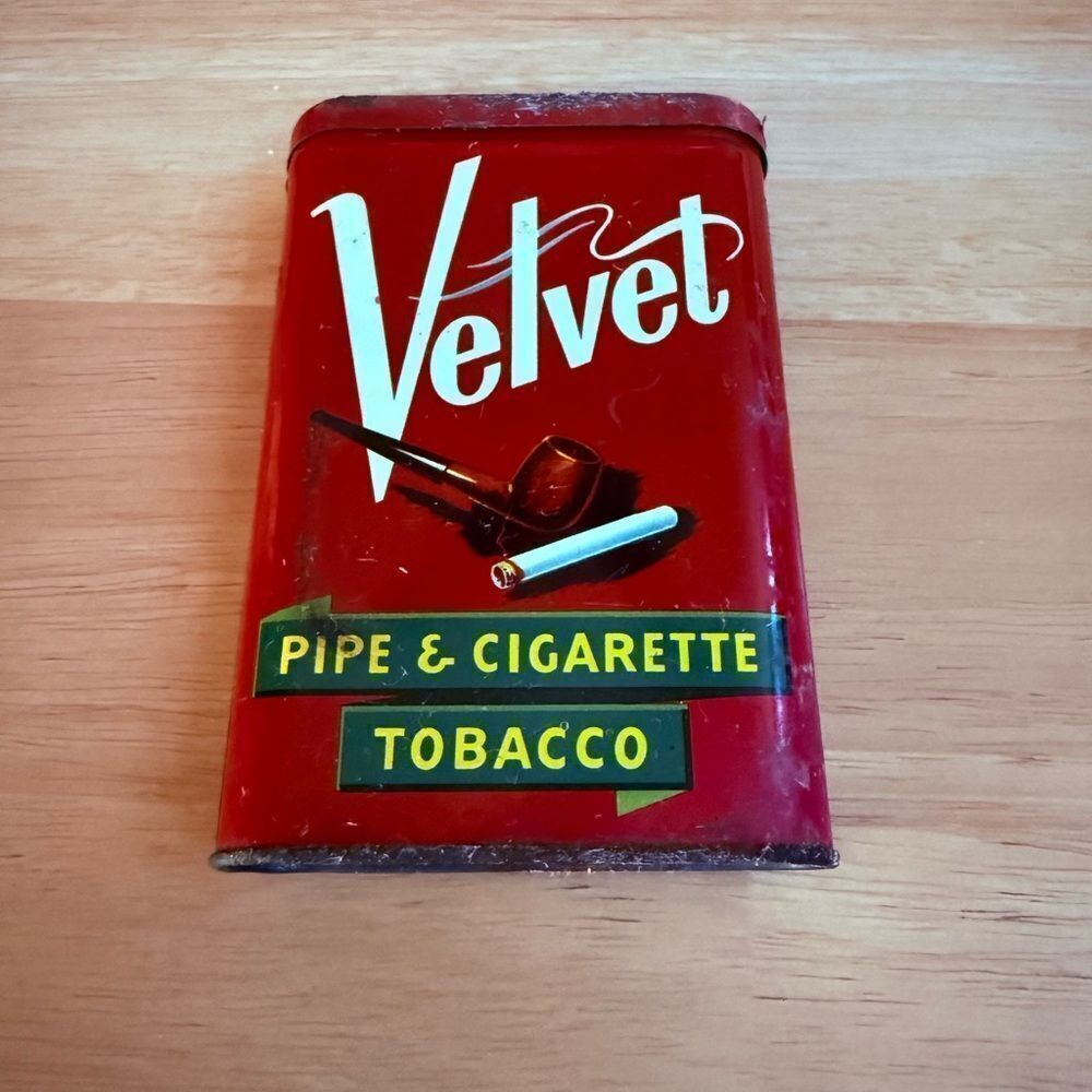 Vintage Velvet tobacco tin